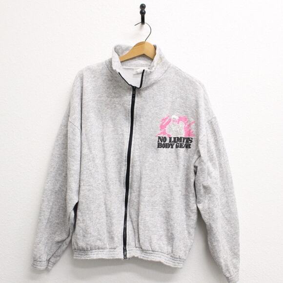 Vintage No Limits Body Gear Zip Up Sweatshirt Large